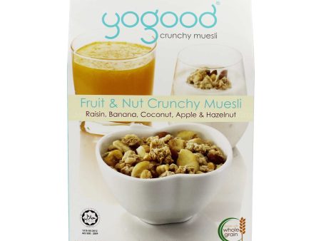 Pristine Yogood Crunchy Muesli Fruit & Nut 320g Fashion