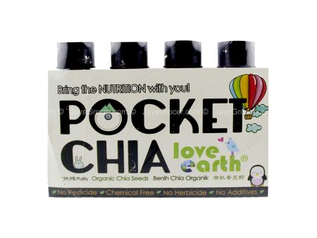 Love Earth Pocket Organic Chia Seeds 28g x 4 Online Hot Sale