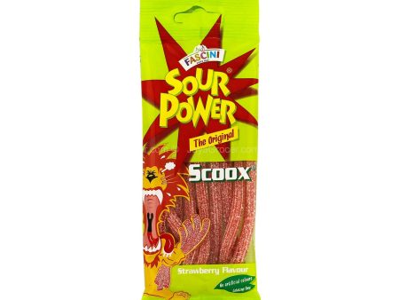 Fascini Sour Power Jelly Strawberry Candy 40g Fashion