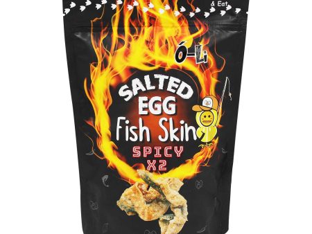 O-Li Spicy X2 Salted Egg Fish Skin Snack 105g For Sale