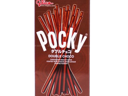 Glico Pocky Double Chocolate Flavour Biscuit Stick 39g Discount