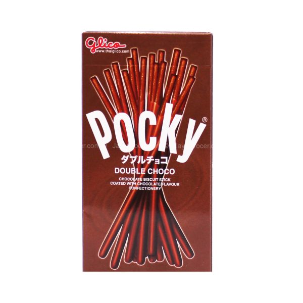 Glico Pocky Double Chocolate Flavour Biscuit Stick 39g Discount