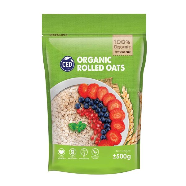 CED Organic Rolled Oats 450g Discount