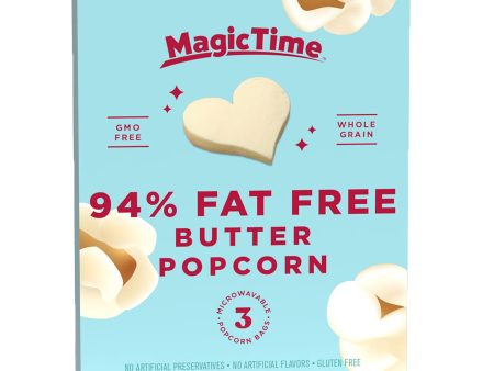 Magic Time Popcorn Fat Free Butter Popcorn 242.4g Supply