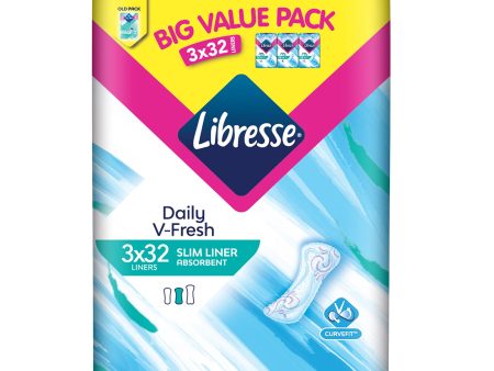 Libresse Daily V-Fresh Slim Panty Liners 32pcs x 3 Cheap