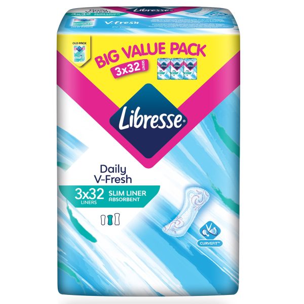 Libresse Daily V-Fresh Slim Panty Liners 32pcs x 3 Cheap