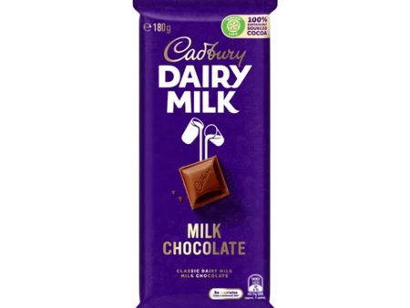 Cadbury Dairy Milk Chocolate Bar (Australia) 180g Cheap