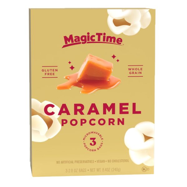 Magic Time Caramel Premium Microwave Popcorn 240g Online