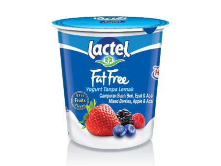 Lactel Fat Free Mixed Berries Yogurt 130g Hot on Sale