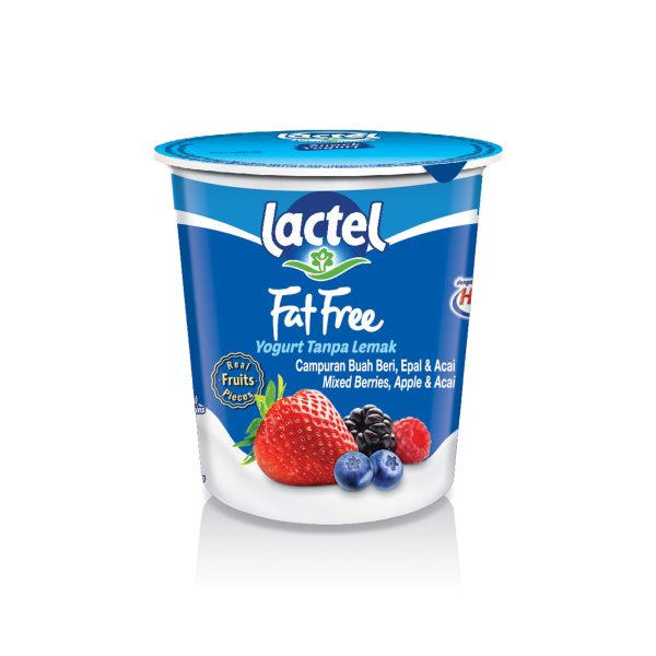 Lactel Fat Free Mixed Berries Yogurt 130g Hot on Sale