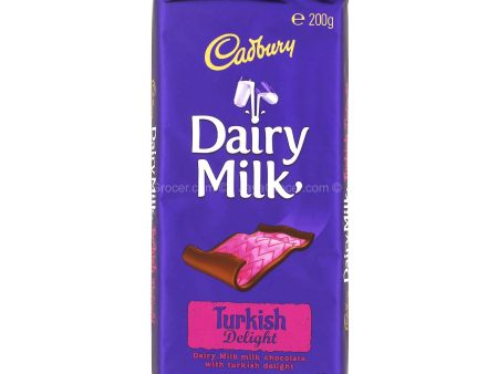 Cadbury Dairy Milk Turkish Delight Chocolate Bar 200g Discount