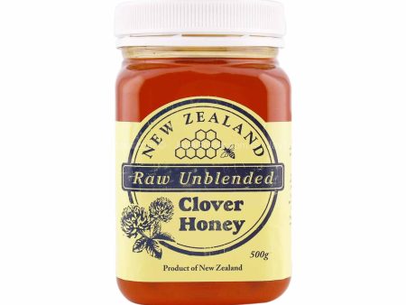 New Zealand Raw Unblended Clover Honey 500g Online now