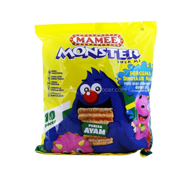 Mamee Monster Noodle Snacks Chicken Flavour Family Pack 200g For Cheap