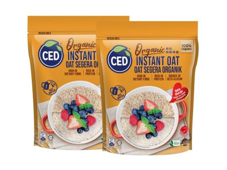 CED Organic Instant Rolled Oat (Twinpack) 500g x 2 Sale