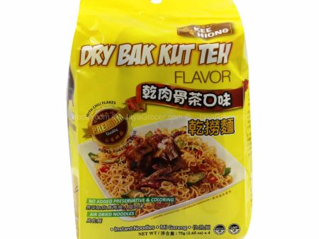 [NON-HALAL] Kee Hiong Dry Bak Kut Teh Soup Noodle  90g x 4 Sale