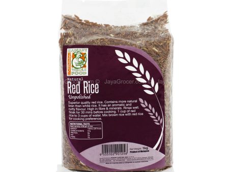 Radiant Whole Food Unpolished Red Rice 1kg on Sale