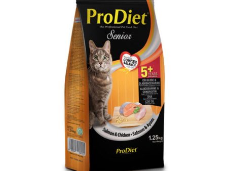 ProDiet Senior Dry Cat Food Salmon & Chicken 1.25kg Online Hot Sale