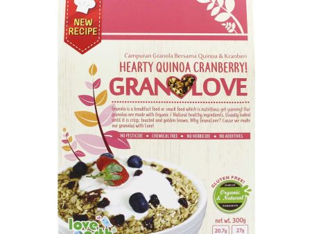 Love Earth Hearty Quinoa Cranberry Granolove 300g Discount