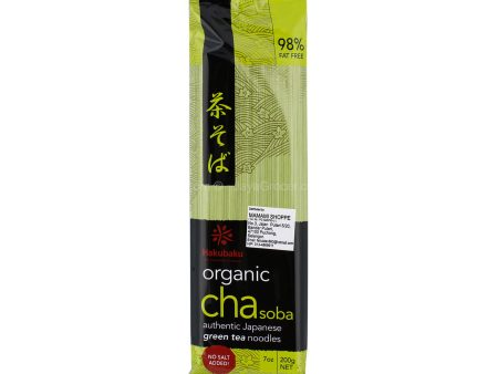 Hakubaku Organic ChaGreen Tea Soba 200g For Sale