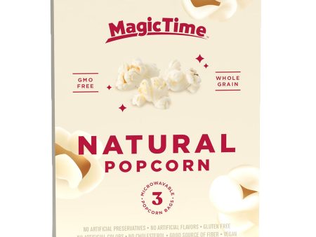 Magic Time Natural Premium Microwave Popcorn 240g For Discount