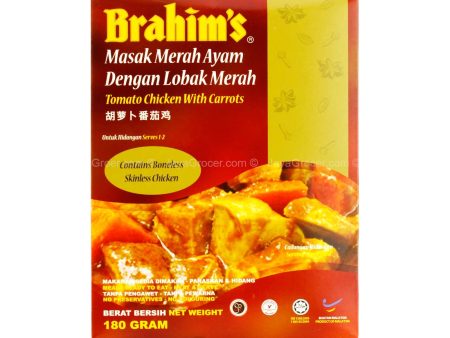 Brahim s Tomato Chicken With Carrots 180g Online