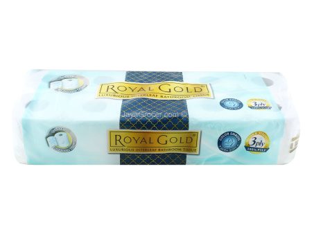 Royal Gold Luxurious Interleaf Bathroom Tissues 200sheets x 10 For Discount