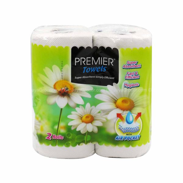 Premier Disposable Household Towels 60pcs x 2 For Discount