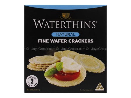 WATERTHINS FINEWAFER CRACKER NAT 150G *1 Hot on Sale