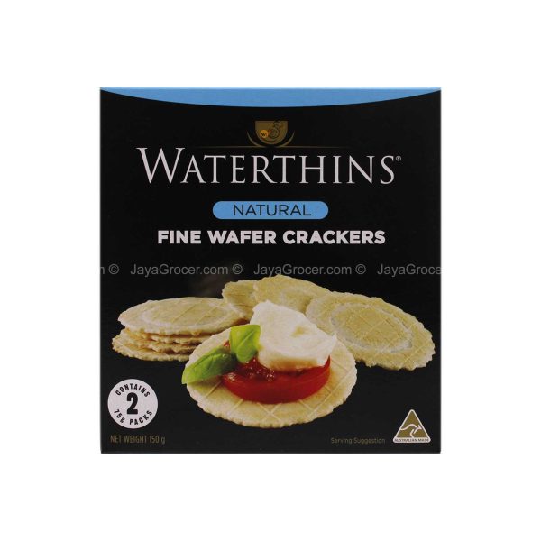 WATERTHINS FINEWAFER CRACKER NAT 150G *1 Hot on Sale