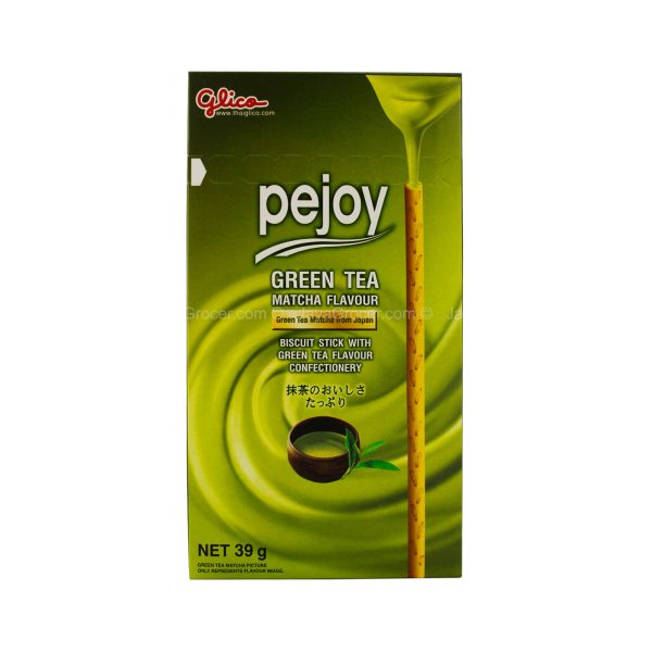 Glico Pejoy Green Tea Matcha Biscuits Stick 39g For Discount