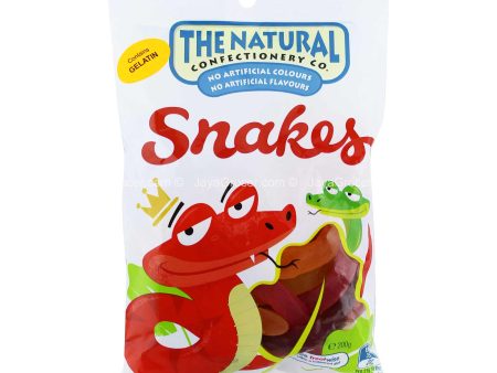 The Natural Confectionery Co Snakes Jellies 200g on Sale