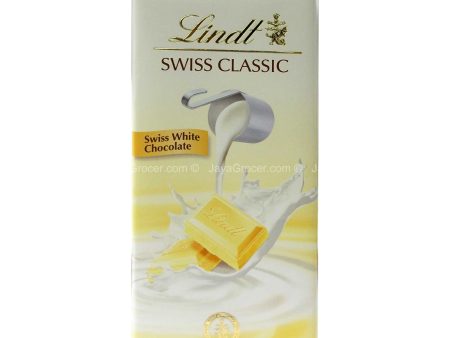 Lindt Swiss Classic White Chocolate Bar 100g on Sale