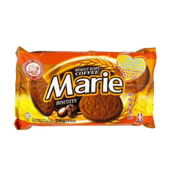 Hup Seng Cap Ping Coffee Marie Biscuits 298g For Discount