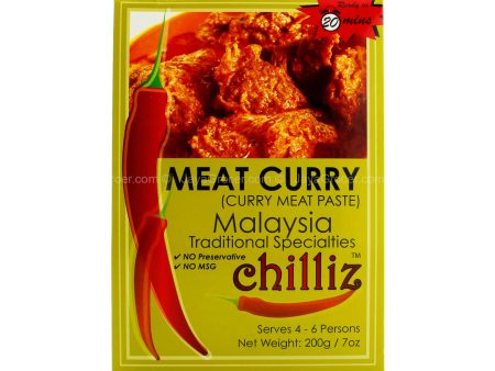 Chilliz Meat Curry Paste 200g Cheap