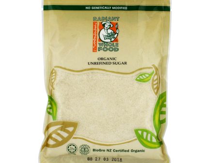 Radiant Organic Unrefined Sugar 500g Supply