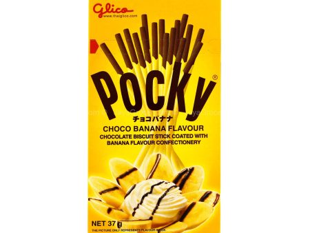 Glico Pocky Choco Banana Flavour Biscuit Stick 37g Fashion