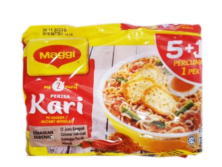 Maggi Mi Curry Instant Noodle 79g x 5 + 1 For Cheap