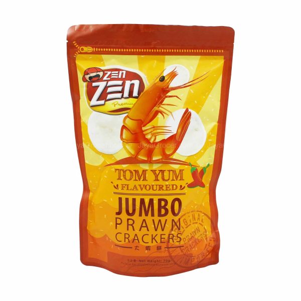 Zen Zen Premium Tom Yum Flavoured Jumbo Prawn Crackers 70g Online