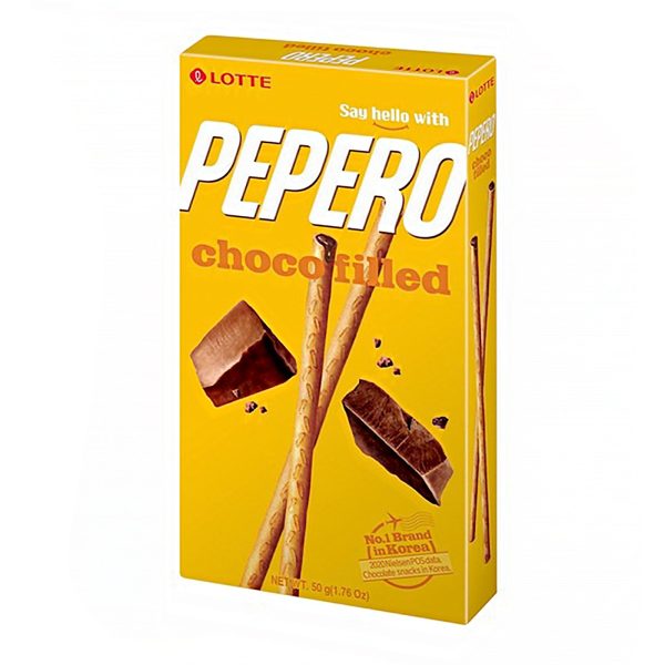 Lotte Pepero Nude with Chocolate Filling 50g Fashion