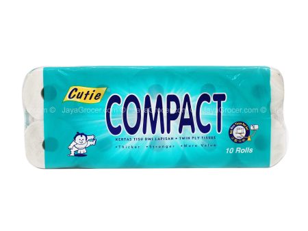 Cutie Compact Bathroom Tissue 180g x 10 Online Sale