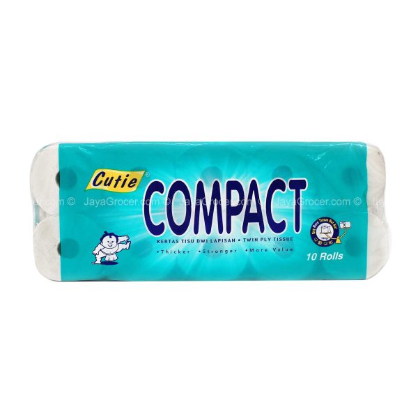 Cutie Compact Bathroom Tissue 180g x 10 Online Sale