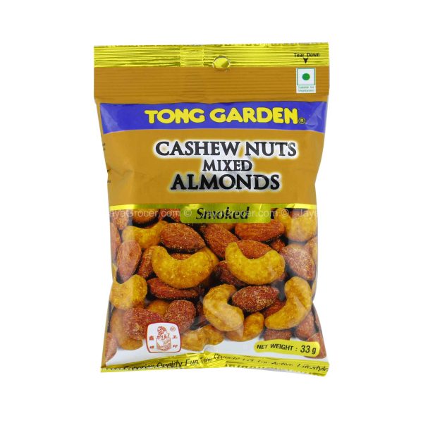 Tong Garden Smoked Cashew Nuts Mixed Almonds 33g Cheap