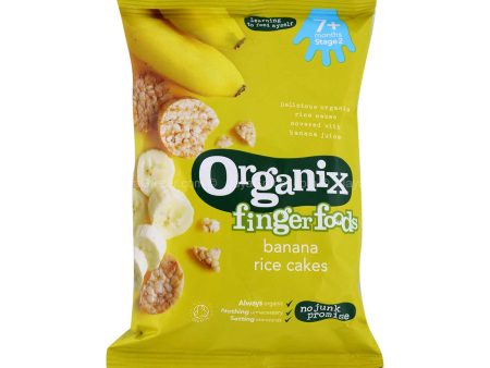 Organix Finger Foods Banana Rice Cakes 50g on Sale