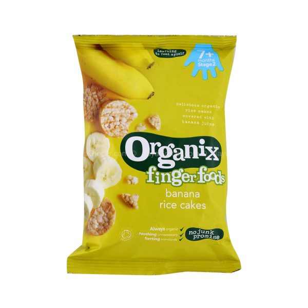 Organix Finger Foods Banana Rice Cakes 50g on Sale