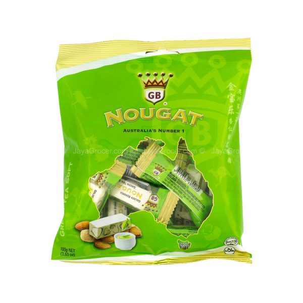 Golden Boronia Soft Green Tea Nougat 100g Fashion