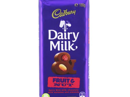 Cadbury Dairy Milk Fruit and Nut Chocolate Bar 180g Online