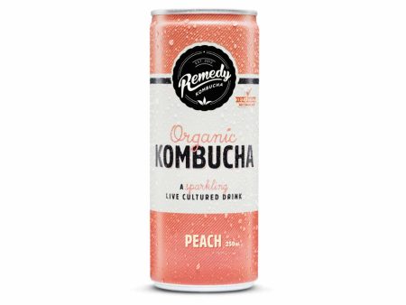 Remedy Organic Kombucha Peach 250ml Sale