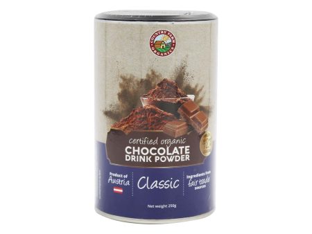 Country Farm Organic Classic Chocolate Drink Powder 250g For Sale