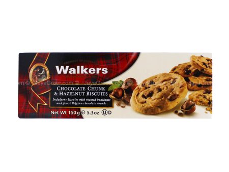 WALKERS CHOC CHUNK & HAZELNUT 150G *1 Fashion