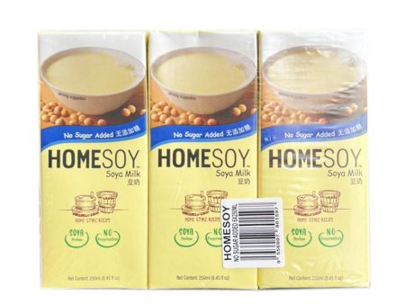 Homesoy No Added Sugar Soy Milk 250ml x 6 Hot on Sale